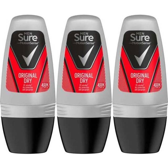 Sure Men Original Roll-On Anti-Perspirant Deodorant 50ml (Pack of 3)