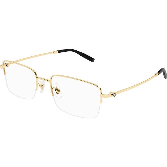 Montblanc Man MB0313OA 002 Vista frames Titanium Gold Transparent Squared