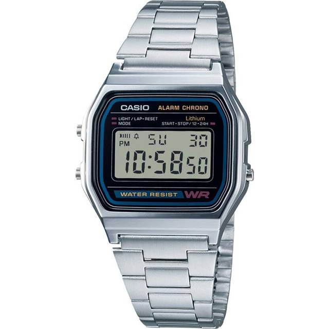 Casio Standard (STANDARD) Watch Black Men's A158WA-1JF