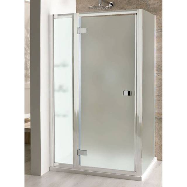 Volente Frosted Hinged Door Shower Enclosure, Various Sizes - 900mm