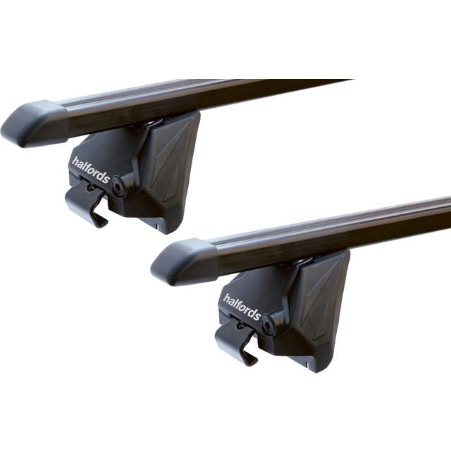 Halfords Integrated Rail Steel Roof Bars 107cm Length - Set i1