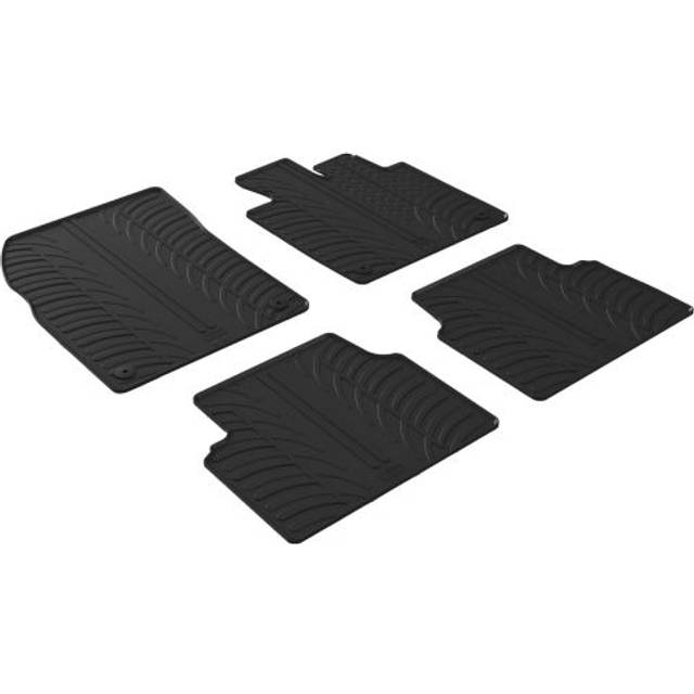 Car Mats for Volkswagen ID.3 2020 - 2025 | Gledring Tailored Black Rubber 4 Piece Car Floor Mat Set