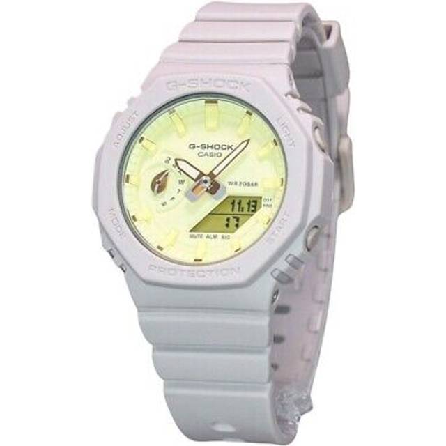 Casio G-Shock Nature&#39;s Colour Series Analog Digital Yellow Dial Quartz GMA-S2100NC-4A 200M Women&#39;s Watch