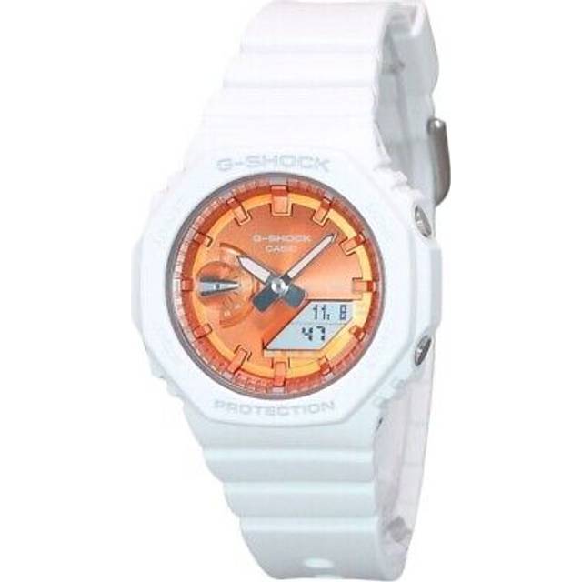 Casio G-Shock Analog Digital Seasonal Collection 2023 Orange Dial Quartz GMA-S2100WS-7A 200M Women&#39;s Watch