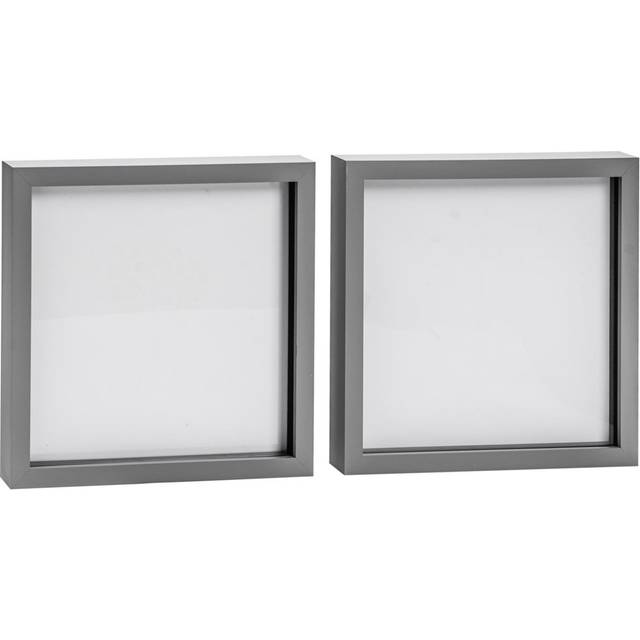 Nicola Spring - 3D Box Photo Frames - Grey (51cm H x 51cm W x 3.5cm D)