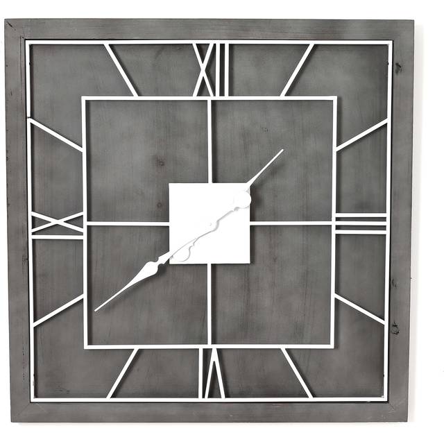 Williston Grey Square Wall Clock
