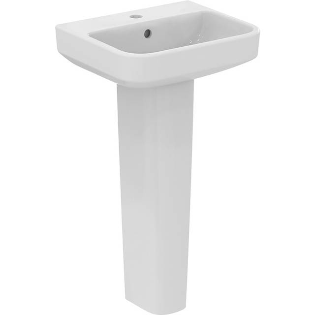 Ideal Standard I.life B 45Cm 1 Taphole Handrinse Basin And Pedestal Pack, White