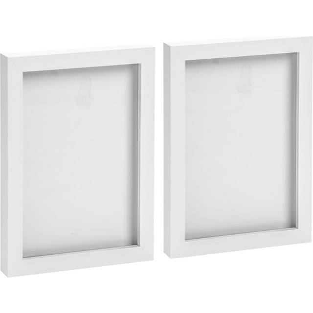 2x white a5 (6" x 8") photo frames picture poster home wall hanging décor