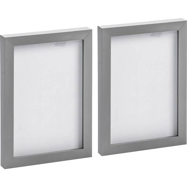 2x grey a5 (6" x 8") photo frames picture poster home wall hanging décor