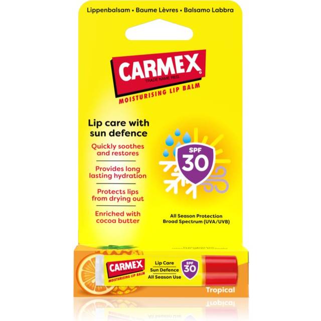 Carmex Tropical Sun Defense Skyddande läppbalsam SPF 30 4,25 g