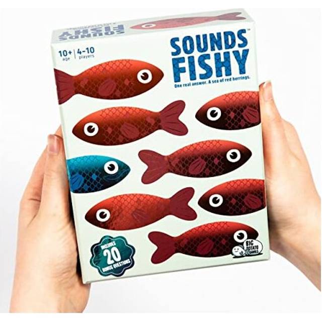 Sounds Fishy Board Game: The Fast-Thinking, Bluffing Family Game for Kids 10+ and Adults | Best New Board Games