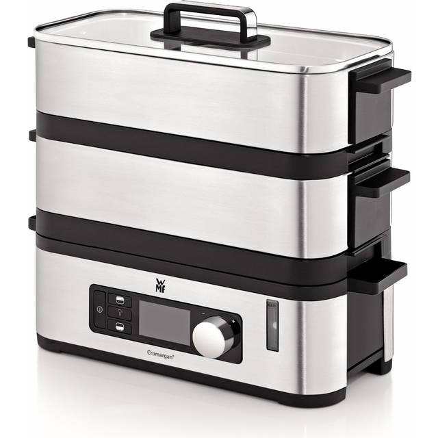 WMF 0415090011 Kimis Ångkokare 2 Separata Reglerbara Nivåer Easy Steaming Oberoende Av Spis Platsbesparande 900 W