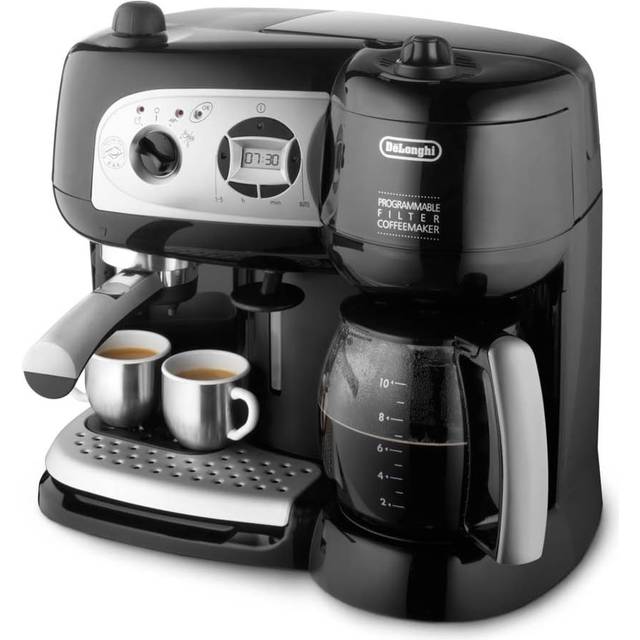 De'Longhi BCO264 BCO264.1 pump espressomaskin och 10-kopps kaffebryggare, 220 volt (inte för USA), medium, svart