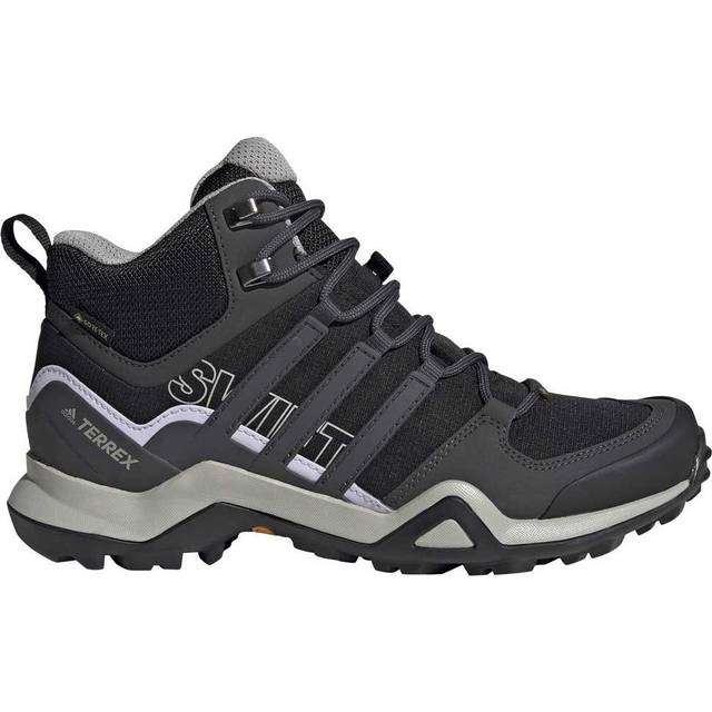 adidas Dam Terrex Swift R2 Mid Gore-tex promenadsko, Kärna svart Dgh Solid Grå Lila Tonad, 36 2/3 EU