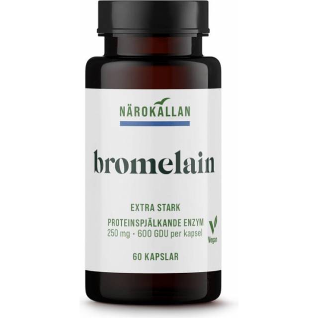 Bromelain 600 GDU 60 kapslar - Närokällan