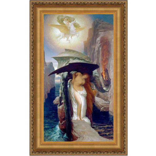 Perseus And Andromeda Framed Canvas Replica Painting: Small