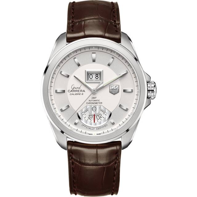 TAG Heuer Watch Grand Carrera GMT Grande Date Calibre 8 - Title Silver