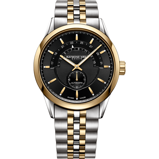 Raymond Weil Watch Freelancer Half Moon Opening Date Window D - Black