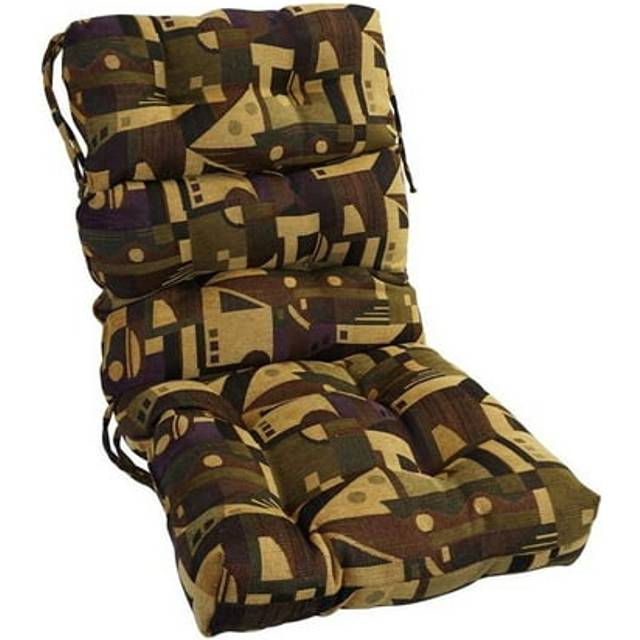 Blazing Needles Multi-Section Tufted Chair Cushion, 22 x 45, Tate Grape