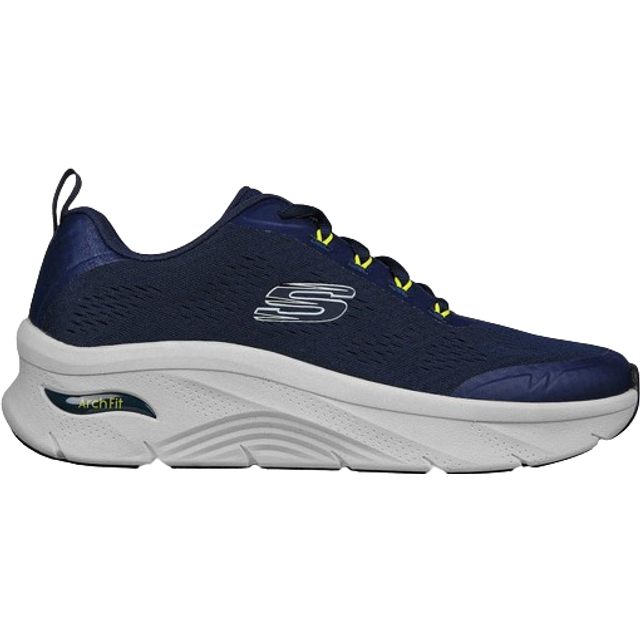 Skechers Herr 232502 BBK sneakers, Marinblått syntetiskt nät, 42 EU