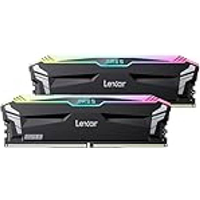 Lexar ARES RGB DDR5 RAM 32GB Kit (2x16GB) 6800MHz, DRAM 288-pin UDIMM Desktop Memory, PC Gaming Datorminne Stöder XMP 3.0/AMD EXPO, CL34-45-45-108, 1.4V (LD5U16G68C34LA-RGD)