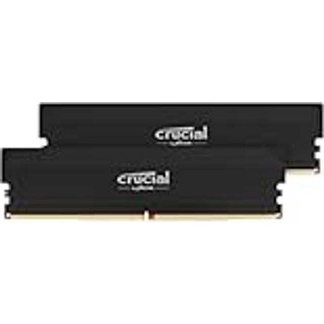 Crucial Pro RAM DDR5 32GB Kit (2x16GB) 6000MHz CL36, Överklockning Gaming Minne, Intel XMP 3.0, Skrivbordsminne (PC), Svart - CP2K48G56C46U5