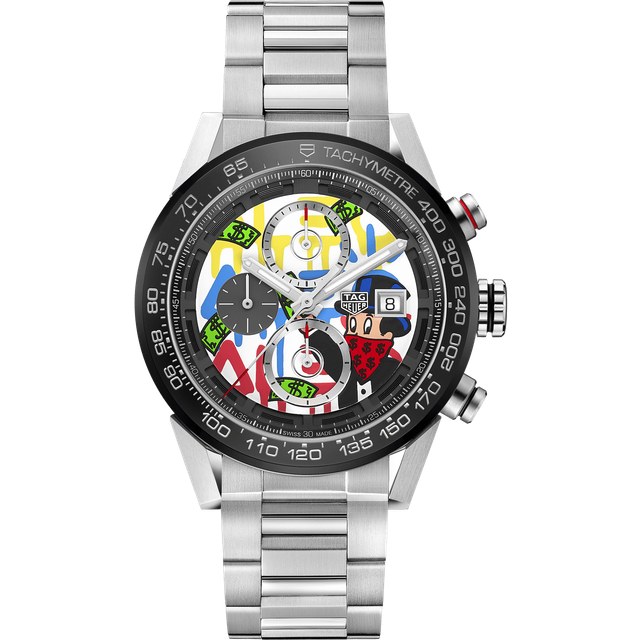 TAG Heuer Watch Carrera Calibre Heuer 01 Alec Monopoly - White