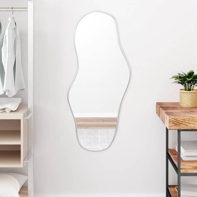 vidaXL Wall Mirror Silver 100x45 cm