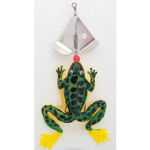 Groda med roterande sked 110mm 8g limegreen/black