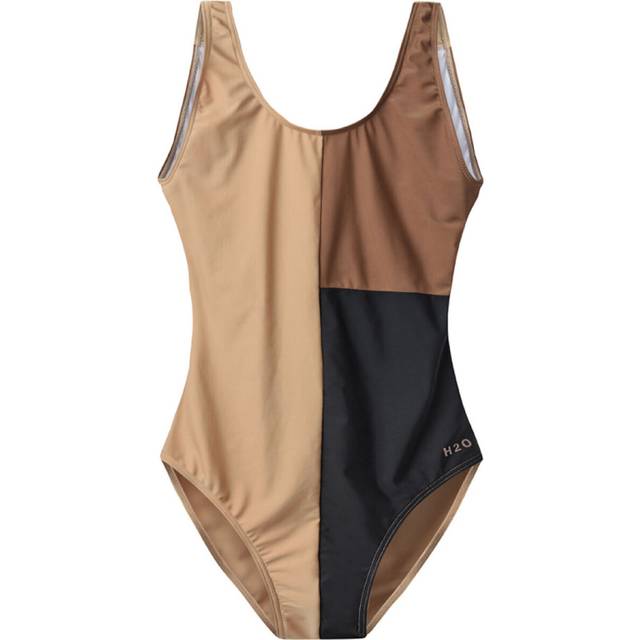 H2O Møn Colorblock Swimsuit - Oak/Black