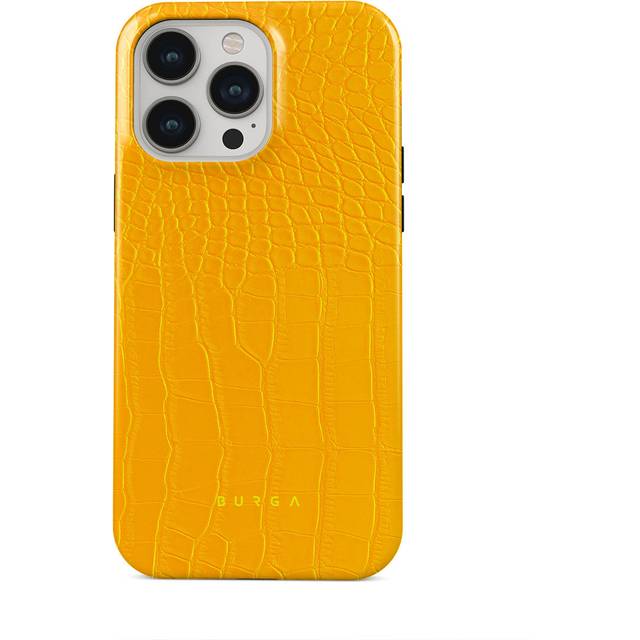 Canary Yellow - Snake Skin iPhone 14 Pro Case, Tough (MagSafe) / N/A