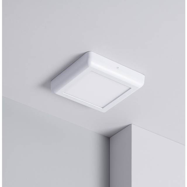 12W Square Cool White LED Flush Ceiling Light 178x178 mm - Design