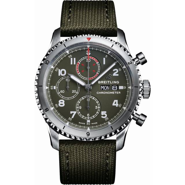 Breitling Watch Aviator 8 Chronograph 43 Curtiss P-40 Warhawk - Green