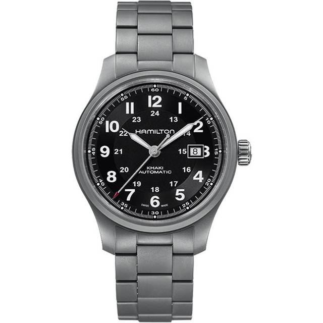 Hamilton Watch Khaki Field Titanium Auto - Black