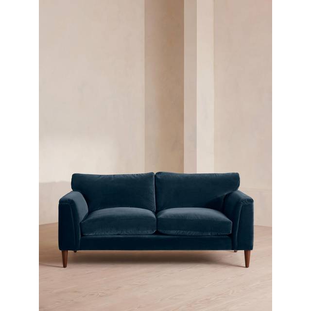 Reya Two Seater Sofa, Velvet, Royal Blue