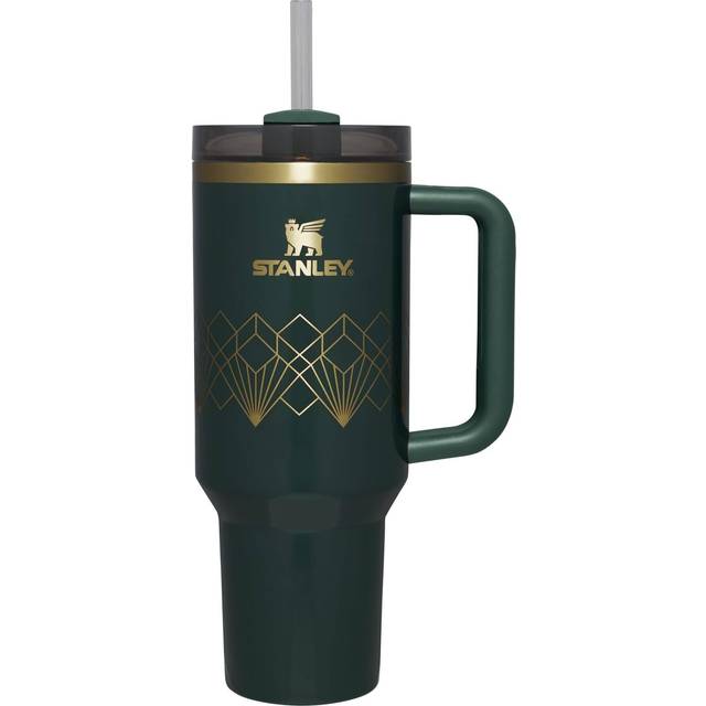 Stanley Quencher H2O FlowStateTM 40 oz Stainless Steel Tumbler in Forrest Gloss Deco