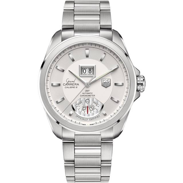 TAG Heuer Watch Grand Carrera GMT Grande Date Calibre 8 - Title Silver