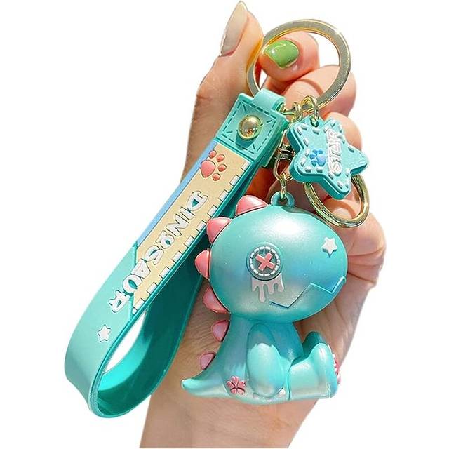 Cute Keychain Christmas Gift - New Year Kawaii Keychains Dinosaur Boy Girl Backpack Bag Charms Women Men Car Key Ring