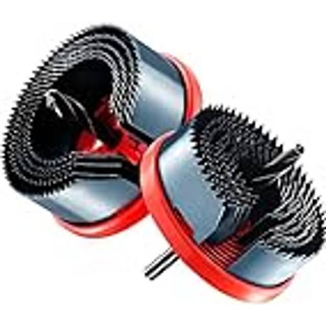 Hychika - 18 pcs Hole Saw Kit Spring Steel Hole Cutter Kit, with 12PCS 26mm-95mm Saw Blades, 2 Installation Plate, 1 Allen wrench, 2 Drill Bits
