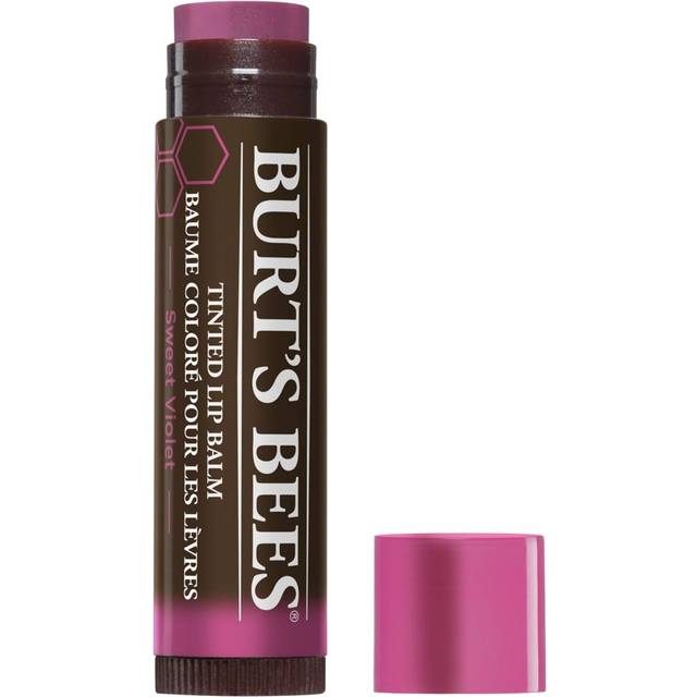 Burts Bees 100 Natural Tinted Lip Balm Sweet Violet with Shea Butter  Botanical Waxes  1 Tube