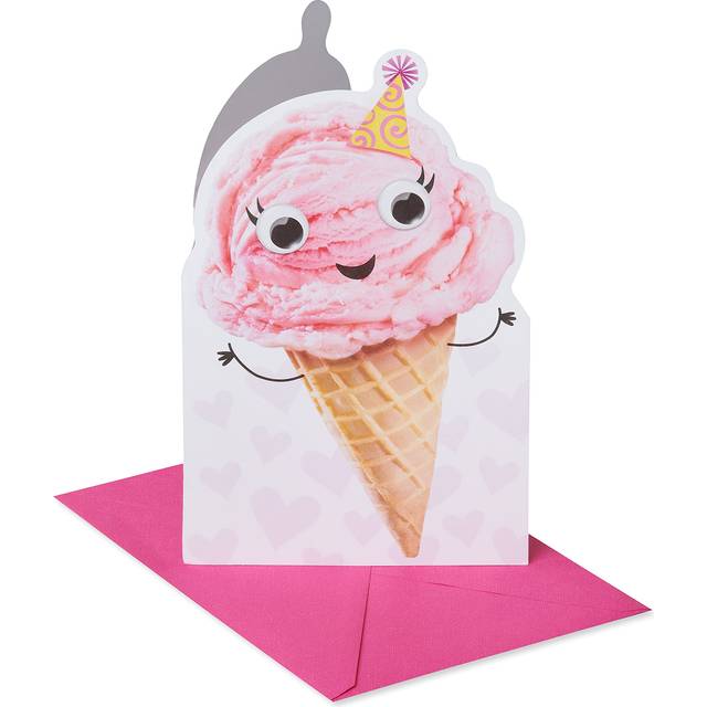 American Greetings Birthday Card for Niece (Smiling Ice Cream Cone)