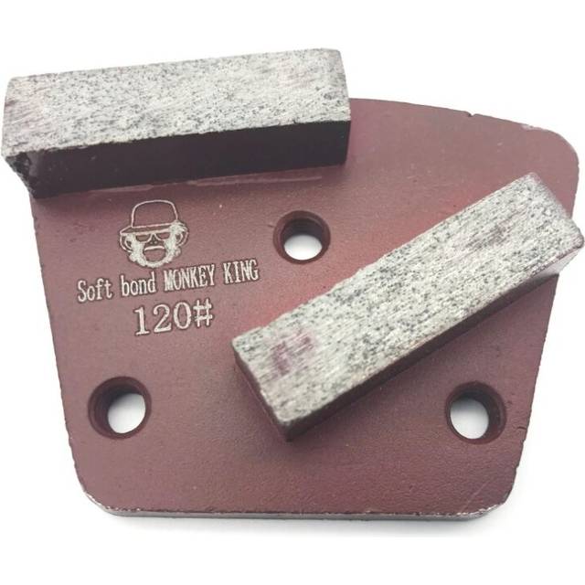 30H 2 Segments Traps Shoe Trapezoid Metal Bond Diamond Concrete Grinding Disc Shoe Scraper  Puck Pad For Grinder