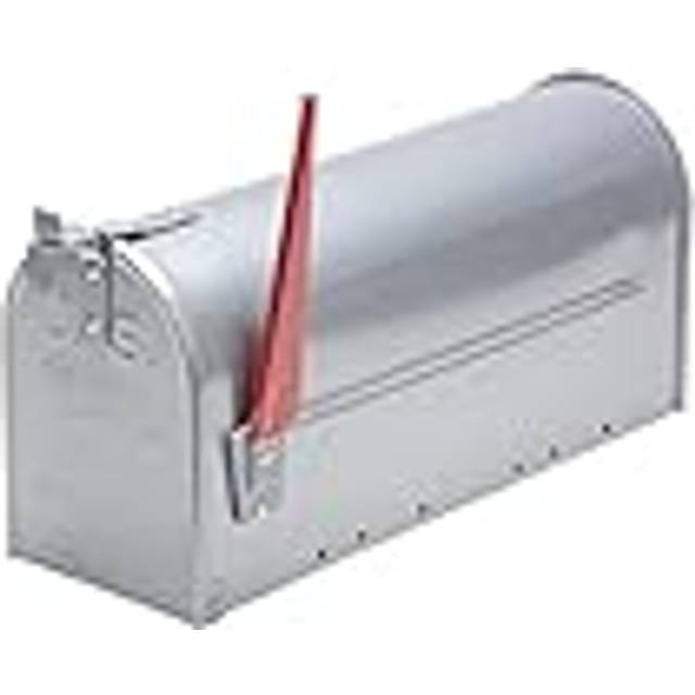 Burg Wachter US Mailbox Silver - Front Loading 17Ltr Medium Post Box
