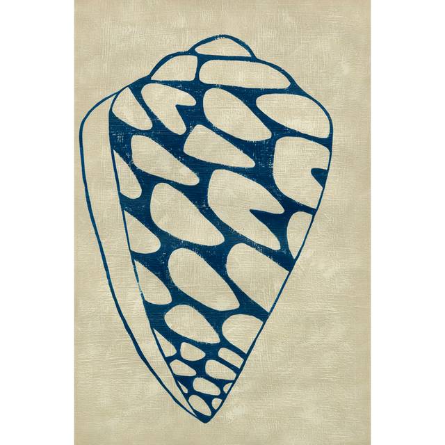 Indigo Shell IV (A) (30cm H x 20cm W x 3.8cm D)