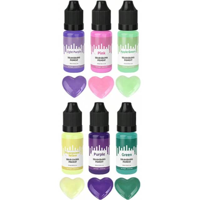 SHEIN 18 Colors 10ml Resin Pigment Set Art Liquid Colorant Ink Diffuser DIY UV Epoxy Mold Jewelry Making Crafts Art Set