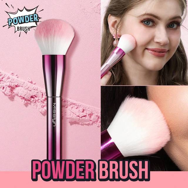 Misslyn Powder Brush, Synthetic Bristles Material, Soft And Silky To The Touch,Multi-Application,Good Flawless Makeup For Powder, Liquid, Cream, Blush Cosmeti