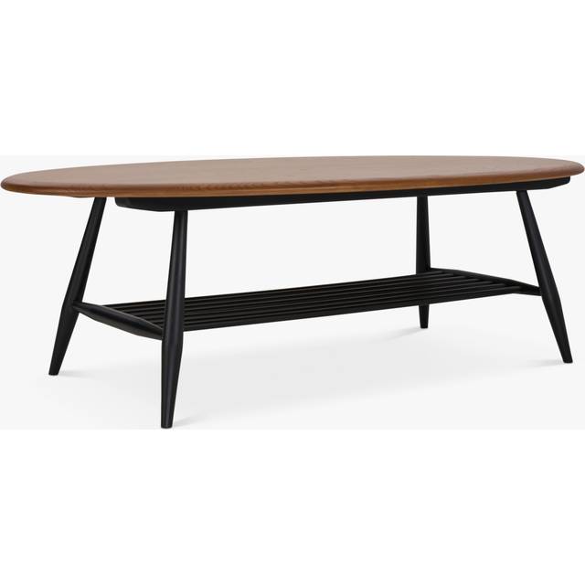 ercol for John Lewis Bellingdon Oval Coffee Table Ash/Black