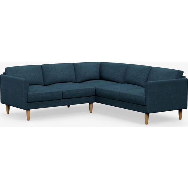 Hutch Plus Reversible Curve Arm 5 Seater Sofa - Aegean Blue