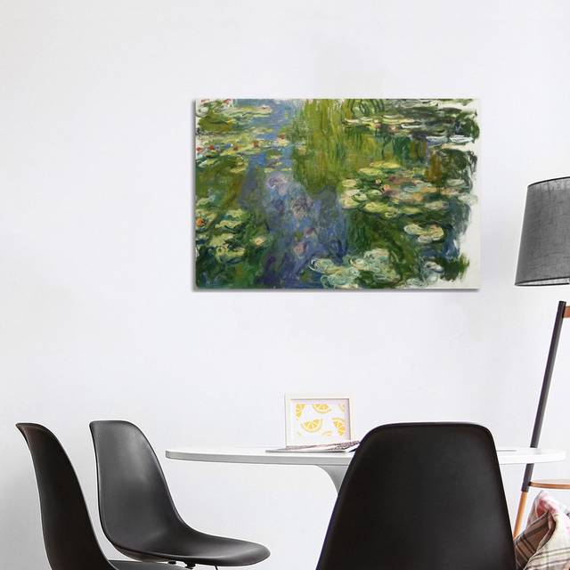 Le Bassin Aux Nympheas by Claude Monet - Wrapped Canvas Art Prints (101.6 cm H x 66.04 cm W x 3.175 cm D)