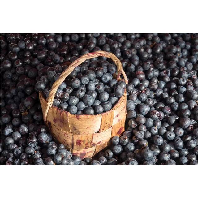 Blueberries At Market For Sale, Helsinki, Finland - Print (45.72cm H x 66.04cm W x 1.91cm D)